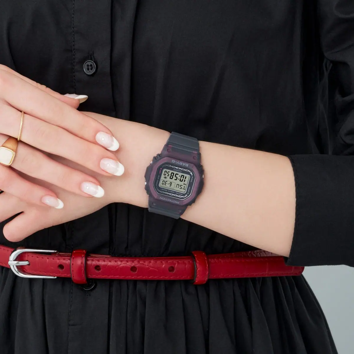 นาฬิกา Casio Baby-G Digital Special Color Roses series รุ่น BGD-565RS-8 ของแท้ รับประกัน1ปี