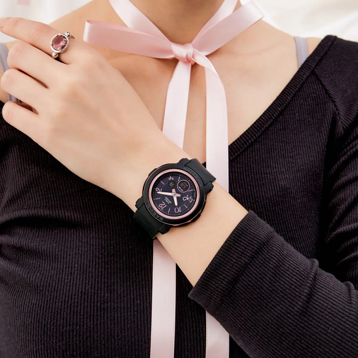 นาฬิกา Casio Baby-G ANALOG-DIGITAL BGA-290RA Ribbon Arabic series รุ่น BGA-290RA-1A ของแท้ รับประกัน1ปี