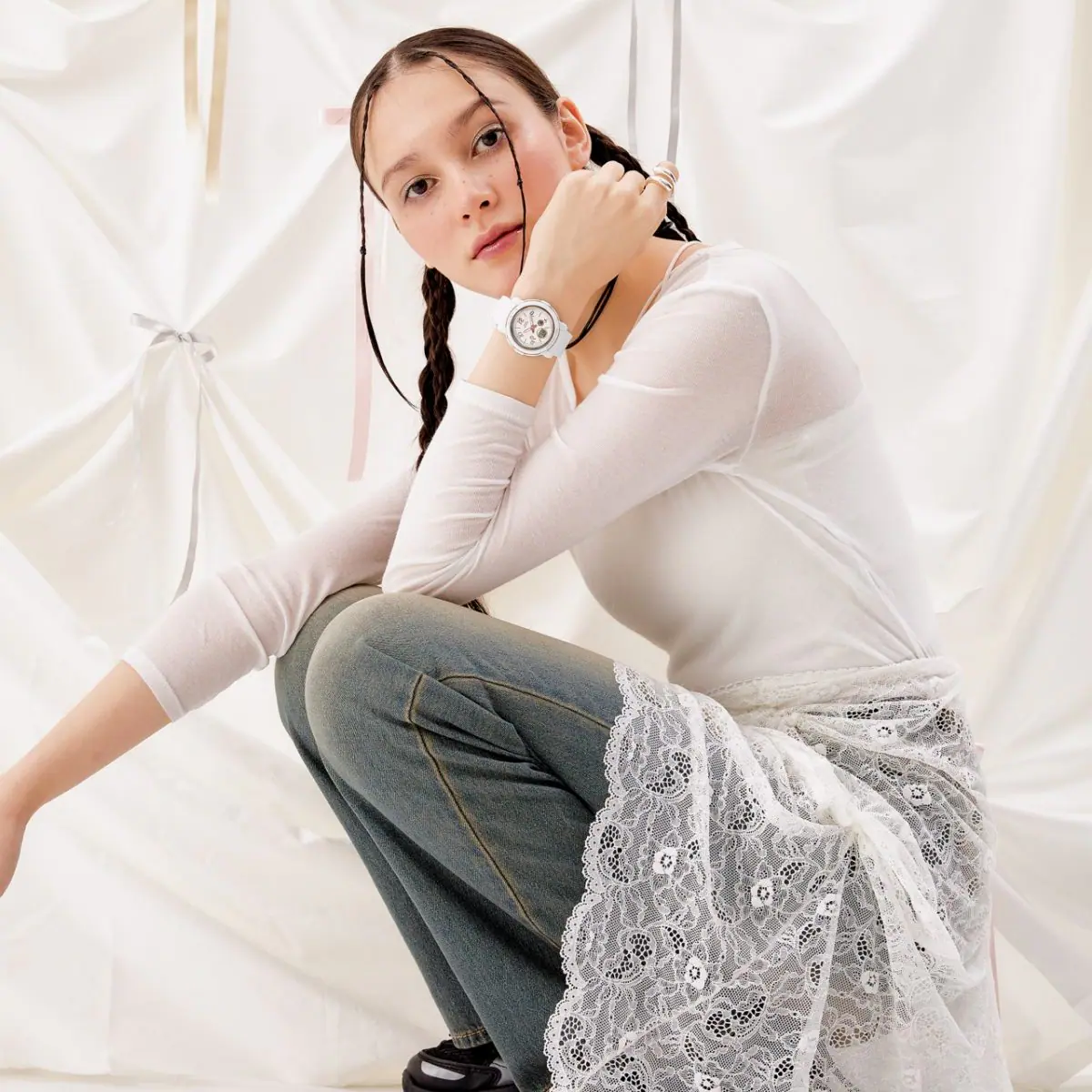 นาฬิกา Casio Baby-G ANALOG-DIGITAL BGA-290RA Ribbon Arabic series รุ่น BGA-290RA-7A ของแท้ รับประกัน1ปี