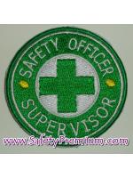 โลโก้ปักเย็บติดเสื้อ Safety Officer - Supervisor