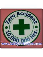 เข็มกลัด Zero Accident 10,000,000 Hrs 58 mm