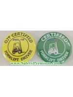ตัวอย่างเข็มกลัด OJT CERTIFIED FORKLIFT DRIVER