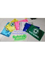 ตัวอย่างธงนำอพยพสกรีนโลโก้