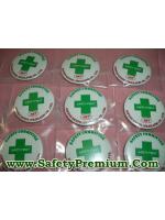 ตัวอย่างเข็มกลัด Safety committee44mm NKT