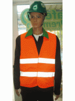 เสื้อสะท้อนแสง สีส้ม [ Safety Vest - Orange ]
