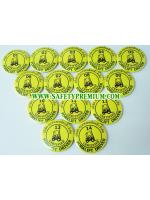 ตัวอย่างเข็มกลัด Forklift Driver เรียงหมายเลข