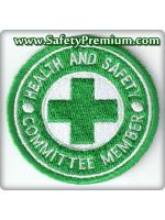 โลโก้ปักเย็บติดเสื้อ Health & Safety Committee Member