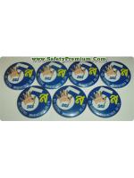 ตัวอย่างเข็มกลัด 5ส สะสาง สะดวก สะอาด สุขลักษณะ สร้างนิสัย