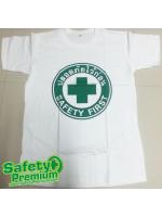เสื้อยืด SAFETY FIRST สีขาว