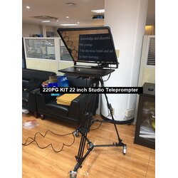 220PG KIT 22 inch Professional Studio Teleprompter ตัวช่วยในการถ่ายทำ สำหรับคนชอบลืมสคริป