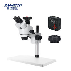 กล้องจุลทรรศน์ SANQTID trinocular stereo 7-45x รุ่น 48MP FULL HD รุ่น ZST-45-HD