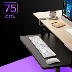 ที่วางคีย์บอร์ด แบบหนีบโต๊ะ รุ่น 75 cm (มี 3 สีให้เลือก)