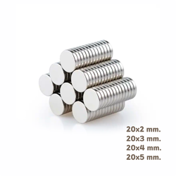 แม่เหล็กแรงสูง (แบบกลม) ขนาด 20 mm.