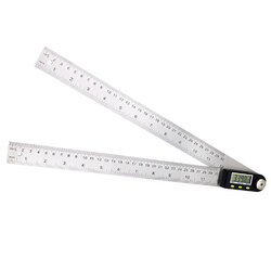 เครื่องวัดองศา digital stainless steel 30 cm (B รุ่นไม้บรรทัดวัดองศา)