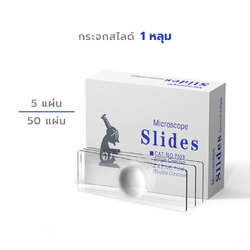 กระจกสไลด์ Microscope แบบ 1 หลุม Single Concave