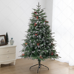 ต้นคริสต์มาสเสมือนจริง พันธุ์ Douglas Fir แต่งหิมะ ต้นใหญ่ตั้งพื้น มี 3 ขนาดให้เลือก