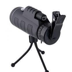 กล้องส่องทางไกล เลนส์ซูมหนีบมือถือ มีขาตั้ง 40x60 อุปกรณ์ครบ