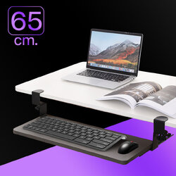 ที่วางคีย์บอร์ด แบบหนีบโต๊ะ รุ่น 65 cm (มี 3 สีให้เลือก)