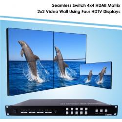 Video wall controller and seamless switch hdmi Matrix 4x4 ราคาพิเศษ #coremedia-tv
