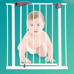 รั้วกั้นประตู-บันได รั้วกั้นเด็ก คอกกั้นสุนัขตรงประตู-บันได กว้าง 75 - 85 cm.