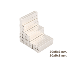 แม่เหล็กแรงสูง (แบบเหลี่ยม) ขนาด 20x5 mm.