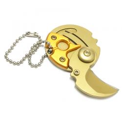 มีดพกห้อยคอ วงกลม (สีทอง-สีดำ)