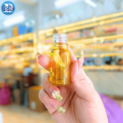 jyy 10ml. ขวดแก้วอโรม่าเหลืองใส