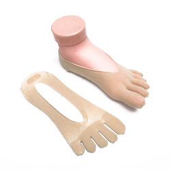 ถุงเท้าแยกนิ้ว กันนิ้วเสียดสีแบบบาง ใส่ก่อนสวมรองเท้า