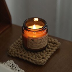 เทียนหอมอโรม่าไขถั่วเหลือง Scented Candle Soy wax น้ำหนักเทียน 80 กรัม