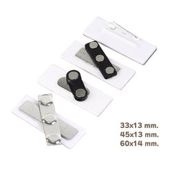 แม่เหล็กแบบหนีบป้ายชื่อ พร้อมกาว 3M มี 3 แบบให้เลือก