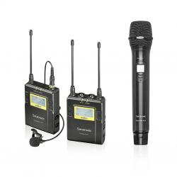 Saramonic UWMIC9 UHF Wireless Lavalier + Handheld Microphone System with Bodypack Transmitter + Lav