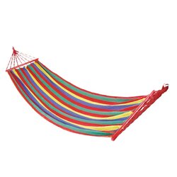 เปลญวน ผ้าสลับสี ขอบไม้ 200CM*80CM