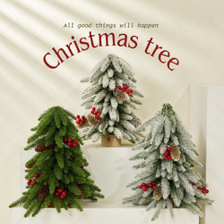 ต้นคริสต์มาส ขนาดตั้งโต๊ะ ฐานไม้ ขนาด 40cm.