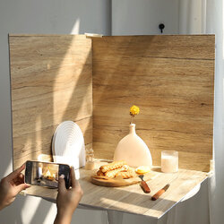 ฉากถ่ายภาพแบบ 1 ด้าน 60x60 cm. Photography Prop พร็อพฉากถ่ายภาพสินค้า มีหลายสีหลายแบบให้เลือก