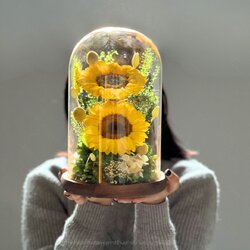 ดอกทานตะวันในโหลแก้ว