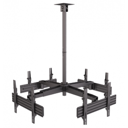 Commerical Side By Side Wall Bracket Mount Ceiling TV Mount For Quad Screens