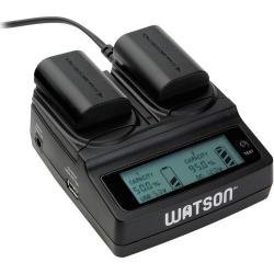 Watson Duo LCD Charger with 2 LP-E6 Battery Plates