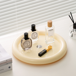 ถาดใส่ของ หมุนได้ 360 ํ มินิมอล ขอบมนใหญ่