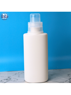 gal23 500ml. ขวดน้ำยาซักผ้าทรงกลม สีขาวฝาใส