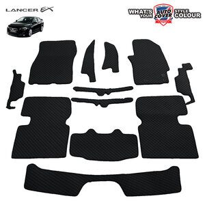 พรมปูพื้นรถยนต์ พรมกระดุม รถ MITSUBISHI LANCER EX ชุดภายในห้องโดยสาร จำนวน 12 ชิ้น