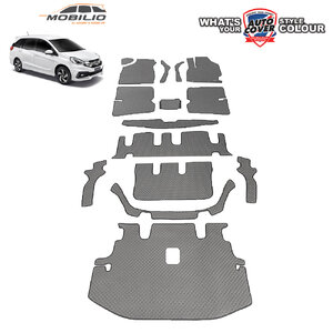 พรมปูพื้นรถยนต์ พรมกระดุม รถ HONDA MOBILIO ชุดเต็มคันรวมแผ่นท้าย จำนวน 15 ชิ้น