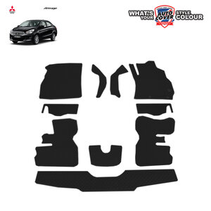 พรมปูพื้นรถยนต์ พรมกระดุม รถ MITSUBISHI ATTRAGE ชุดภายในห้องโดยสาร จำนวน 10 ชิ้น