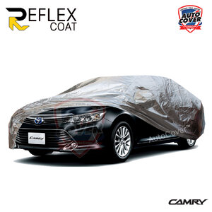 ผ้าคลุมรถเข้ารูป รถ TOYOTA CAMRY ปี 2012-2018 ผ้าคลุมรถกันแดด กันไอร้อน กันน้ำ รุ่น REFLEX COAT