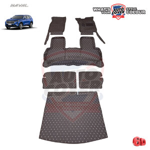 พรมปูพื้นรถยนต์ 6D รถ HAVAL H6 ปี 2021-2026 ชุดเต็มคัน รวมแผ่นท้ายและหลังพนักพิง จำนวน 6 ชิ้น