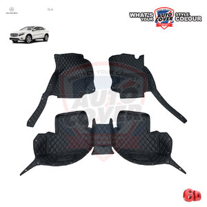 พรมปูพื้นรถยนต์ 6D รถ MERCEDES BENZ GLA รหัสตัวถัง W156 ชุดภายในห้องโดยสาร จำนวน 3 ชิ้น