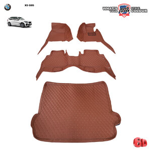 พรมรถยนต์ 6D รถ BMW X 5 ตัวถัง G05 ปี 2019-2025 ชุดเต็มคันรวมแผ่นท้าย จำนวน 4 ชิ้น