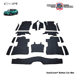 พรมปูพื้นรถยนต์ พรมกระดุม รถ TOYOTA CHR ปี 2018-2022 ชุดภายในห้องโดยสาร จำนวน 16 ชิ้น