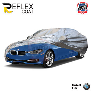 ผ้าคลุมรถเข้ารูป 100% รถ BMW SERIE 3 รหัส F30 ผ้าคลุมกันแดด กันไอร้อน กันน้ำ รุ่น REFLEX COAT
