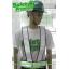 เสื้อสะท้อนแสงแบบสายคาด PVC สะท้อนแสงสีขาว