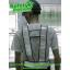 เสื้อสะท้อนแสงแบบสายคาด PVC สะท้อนแสงสีขาว